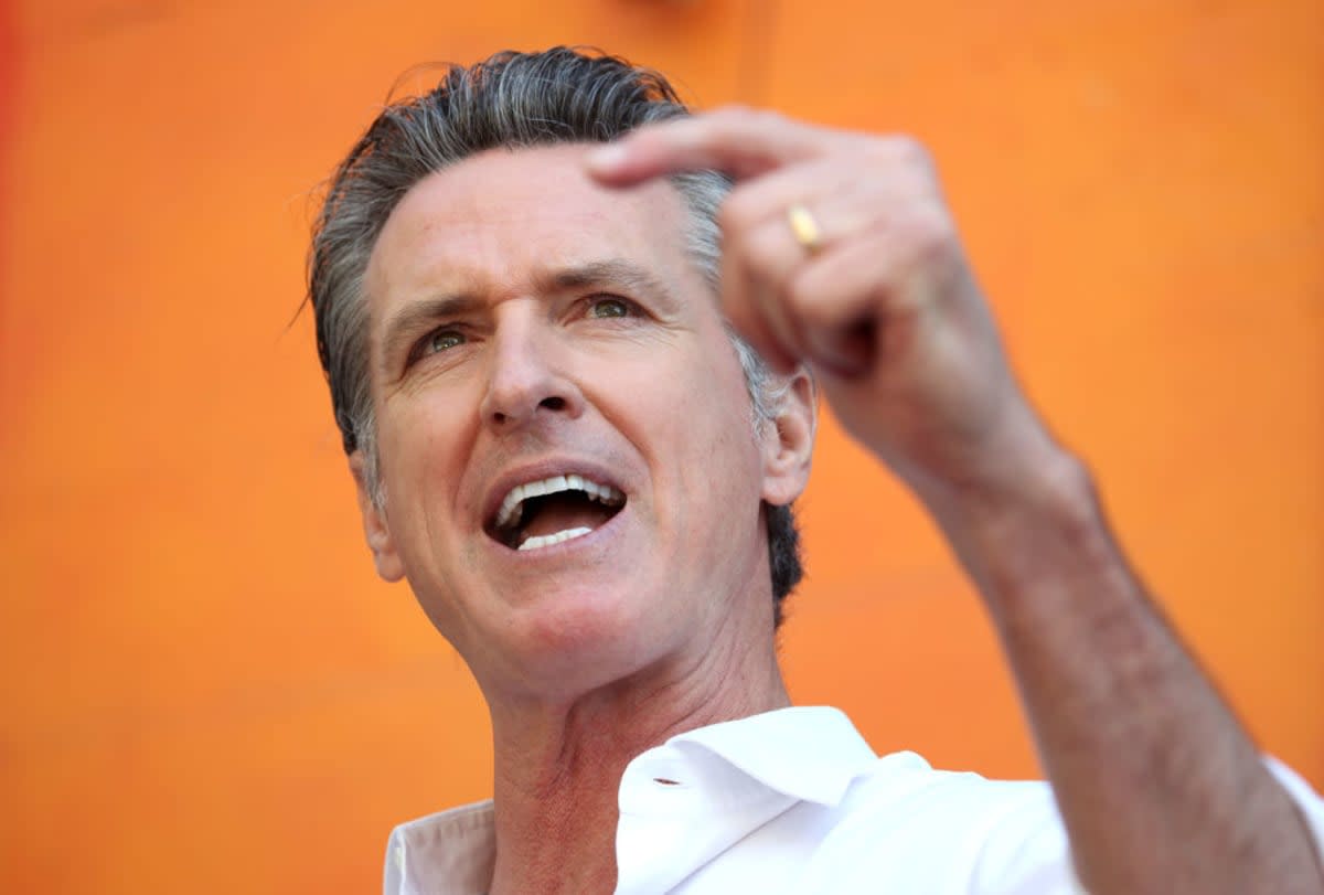California Gov. Gavin Newsom announced crime reduction measures before roasting the White House with an AI-assisted burn
