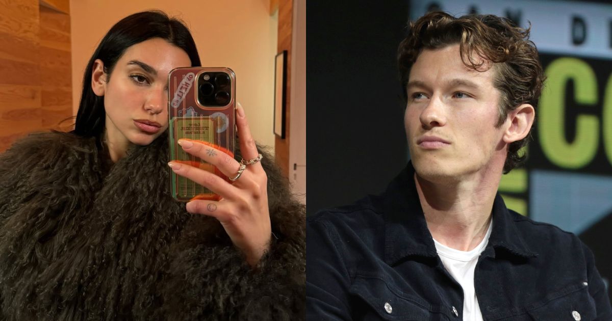 Dua Lipa and Callum Turner