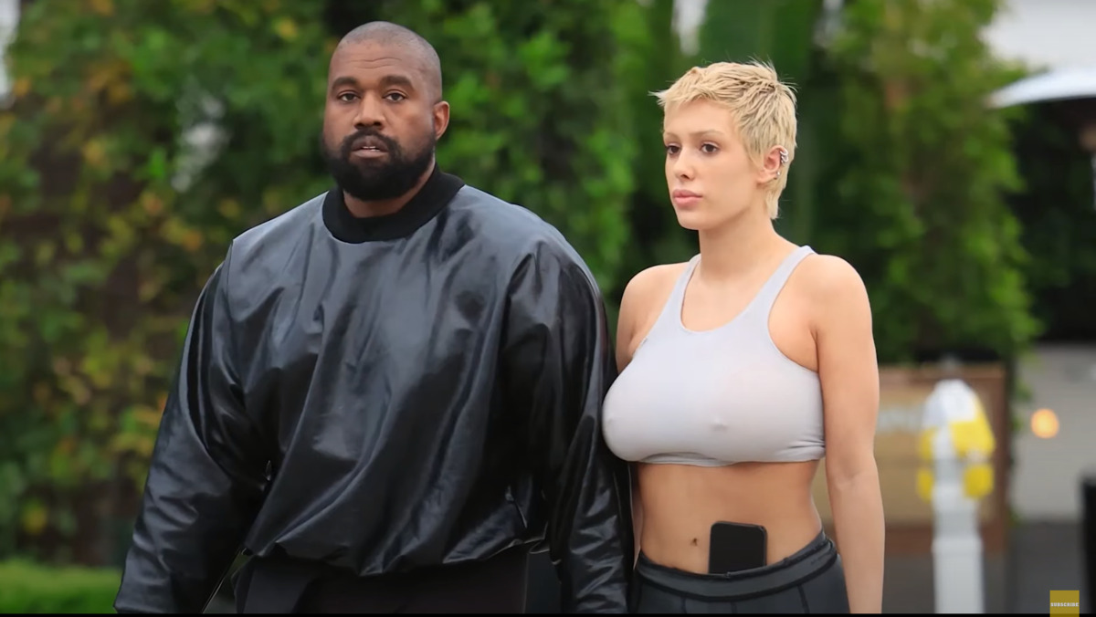 Kanye West and Bianca Censori pictured together.