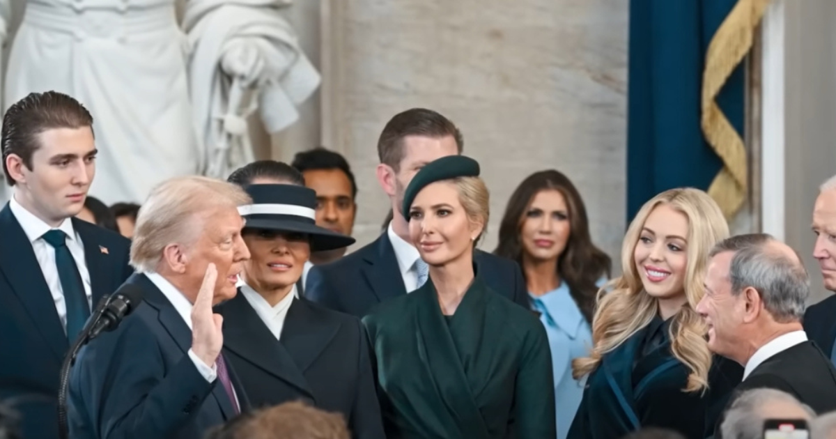 Barron Trump along with Parents and Sisters Ivanka and Tiffany
