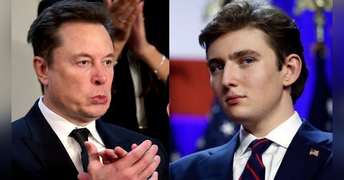 Elon Musk and Barron Trump