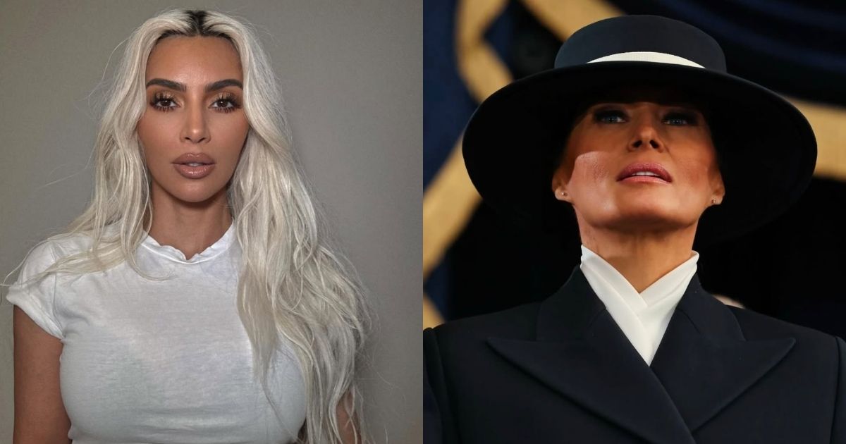 Kim Kardashian and Melania Trump