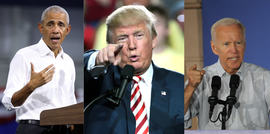 Trump blames Biden and Obama for plane crash.