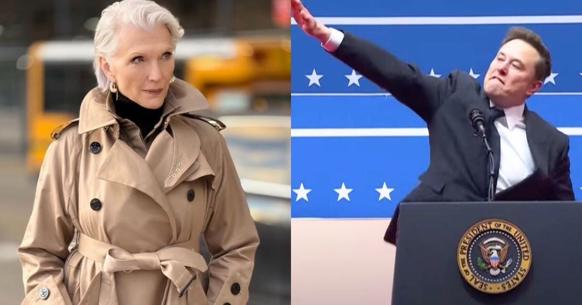 Maye Musk and Elon Musk
