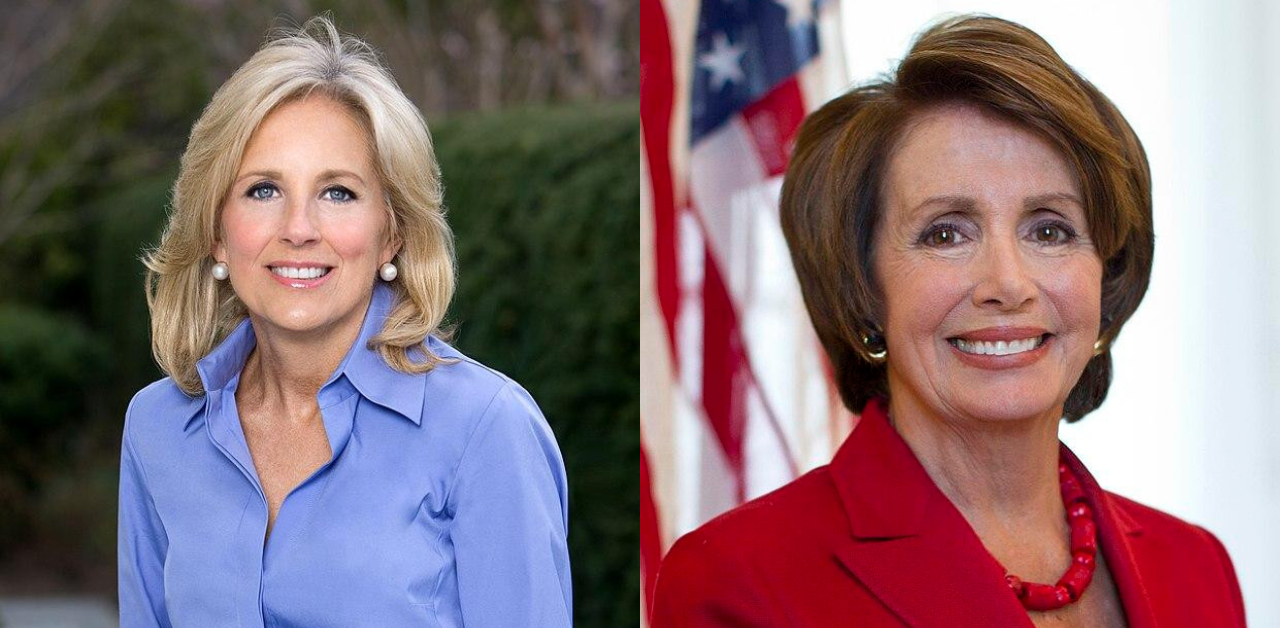 Jill Biden and Nancy Pelosi