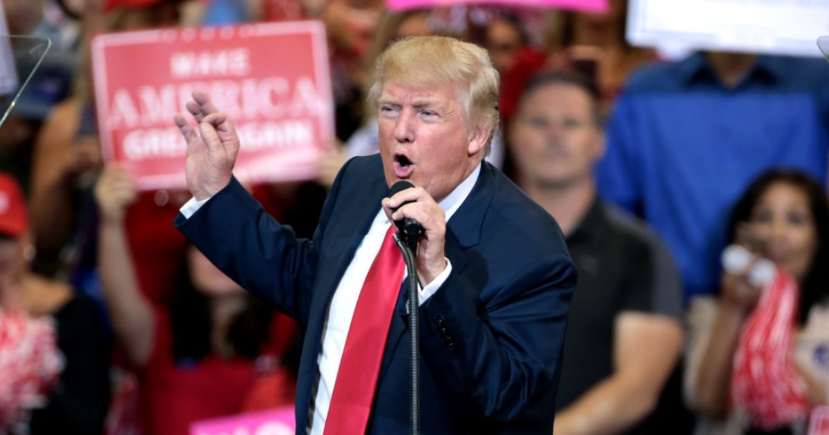 Donald Trump at a rally