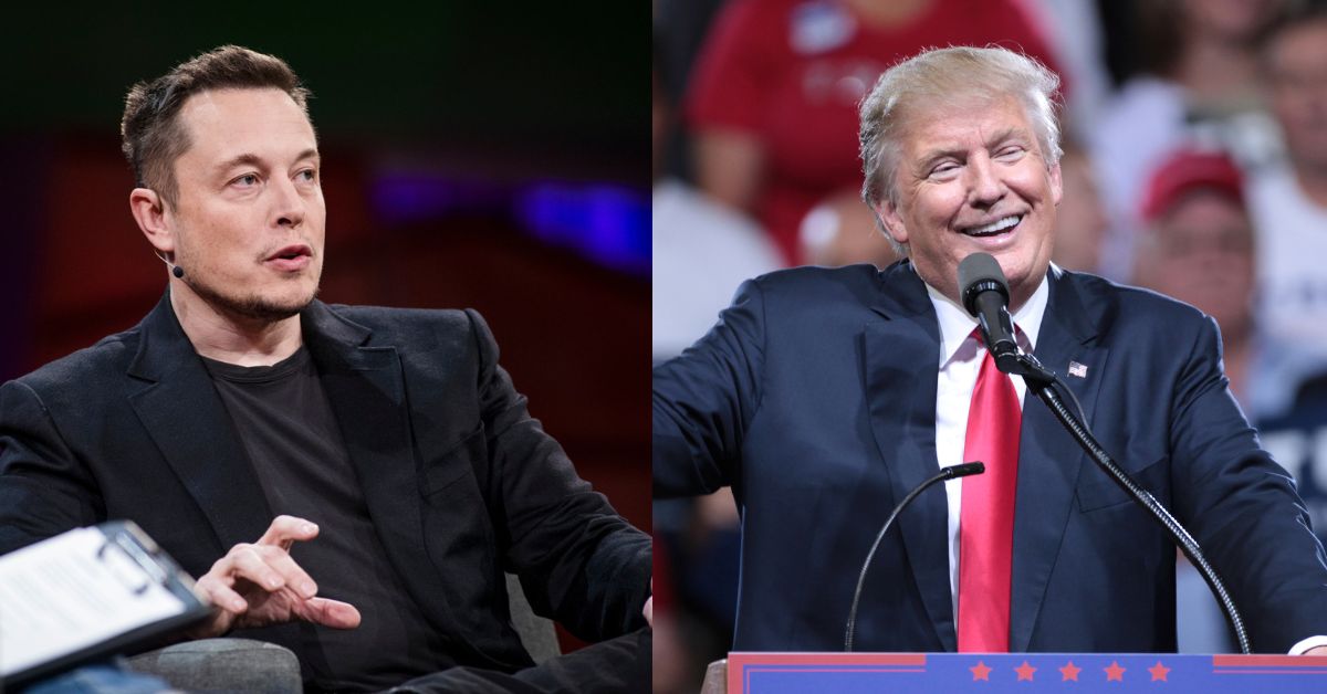 Elon Musk and President Donald Trump