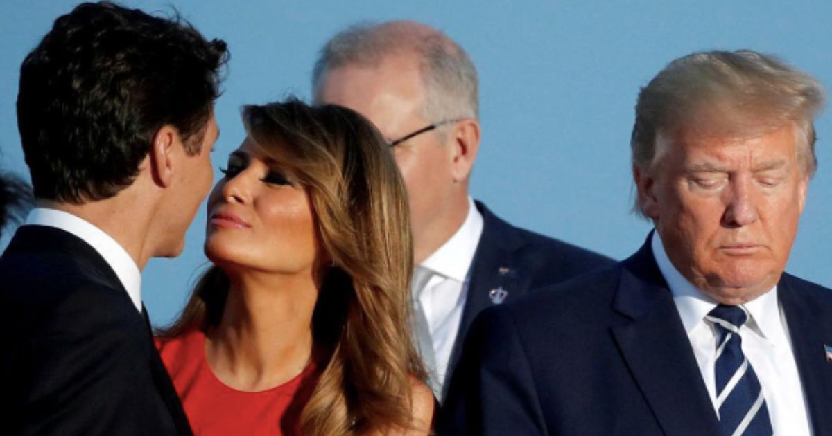 First Lady Melania Trump and Justin Trudeau and Donald Trump (Instagram|@reuters)