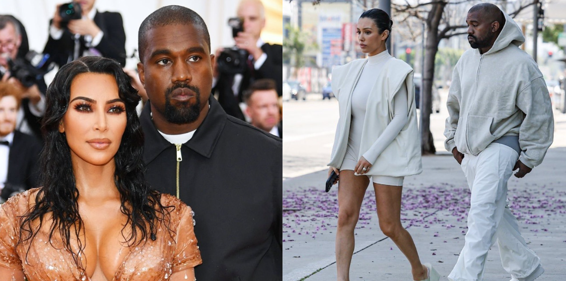 Kanye and Kim at Met Gala 2019 and Kanye and Bianca.