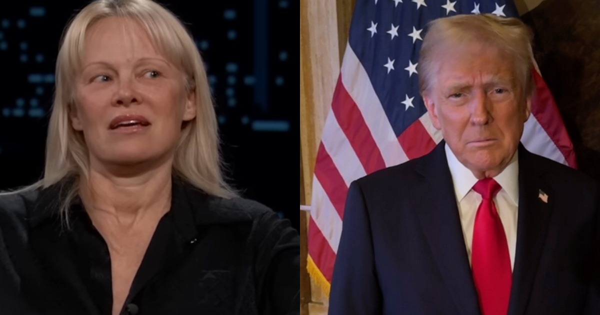 Pamela Anderson and Donald Trump