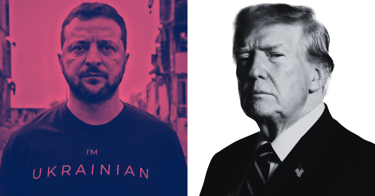 Ukraine President Zelensky and Trump