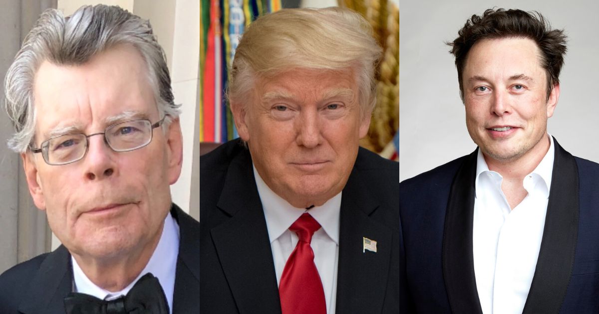 Stephen King, Donald Trump and Elon Musk