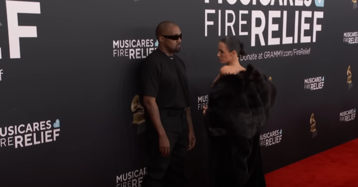 West and Censori at Grammys Red Carpet