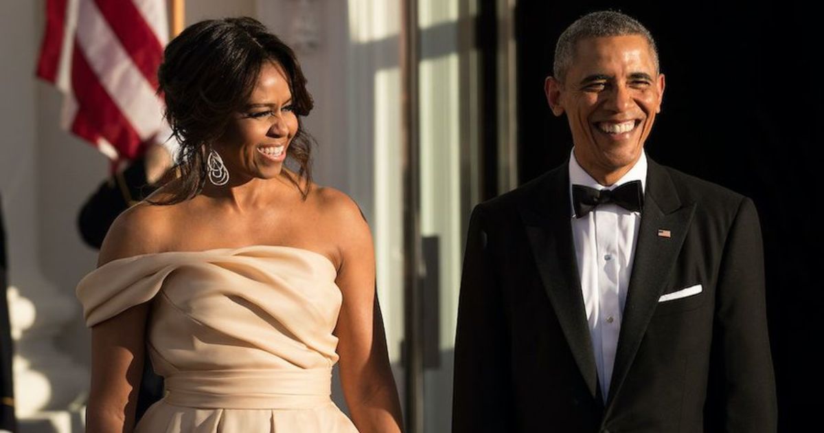 Barack Obama with Wife Michelle Obama