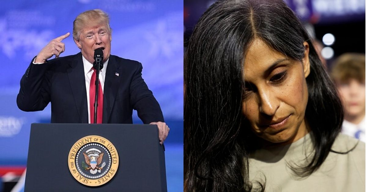 Donald Trump forgets Usha Vance's name and just calls her vice-president's wife.