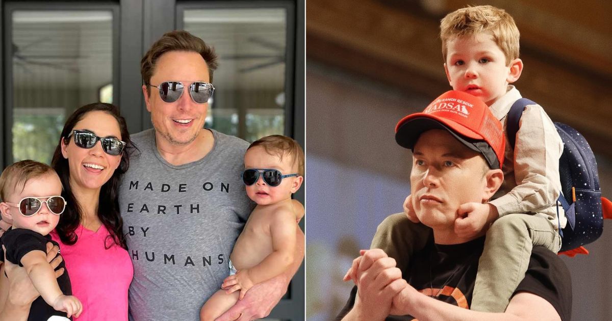 Elon Musk and his kids
