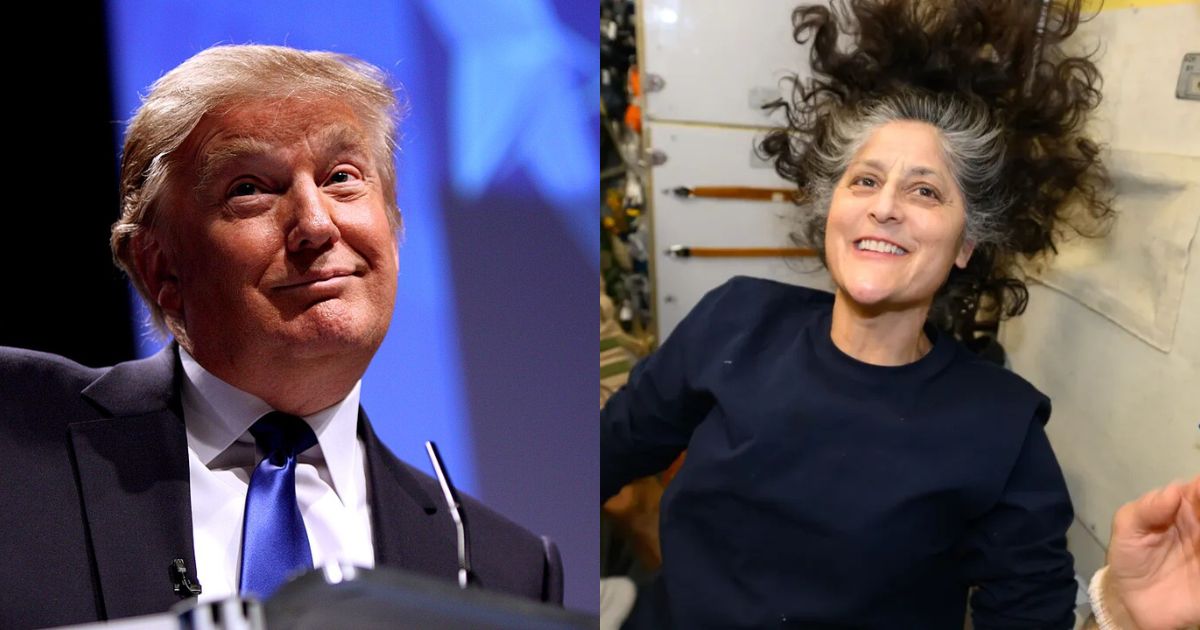 President Donald Trump and Sunita Williams