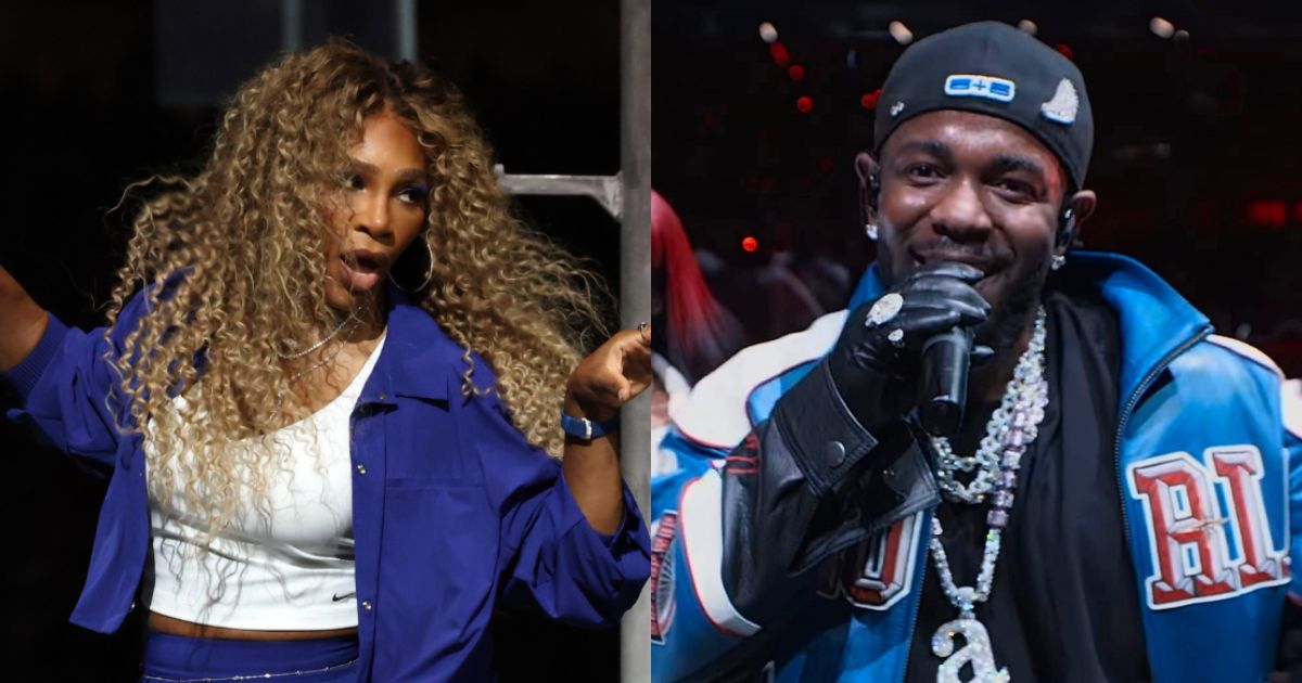 Serena Williams and Kendrick Lamar