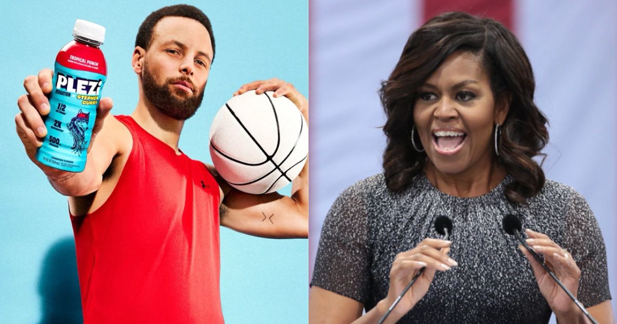 Steph Curry and Michelle Obama