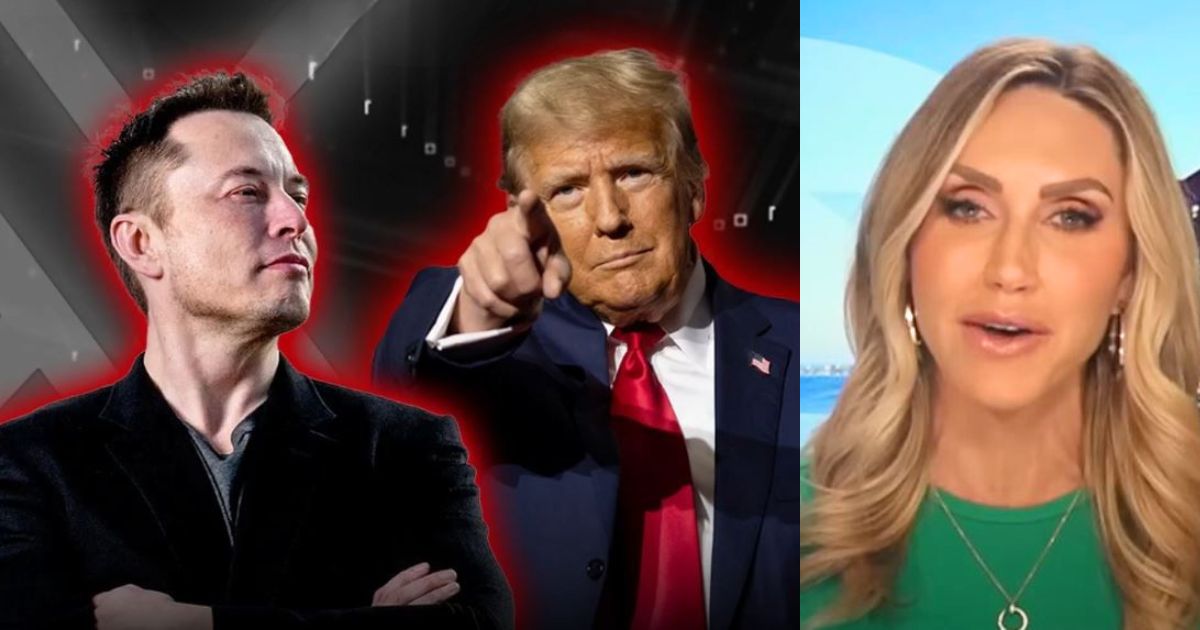 Elon Musk, Donald Trump and Lara Trump