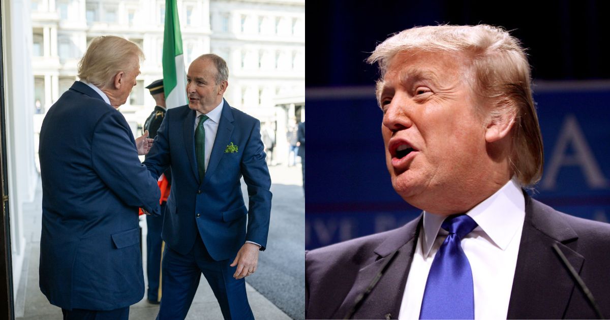 Donald Trump and Michael Martin