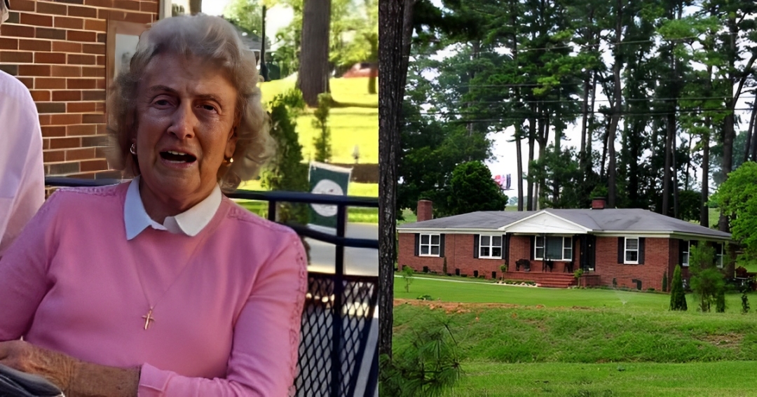 Brick house of Elizabeth Thacker next to Augusta National Golf Club expansion site