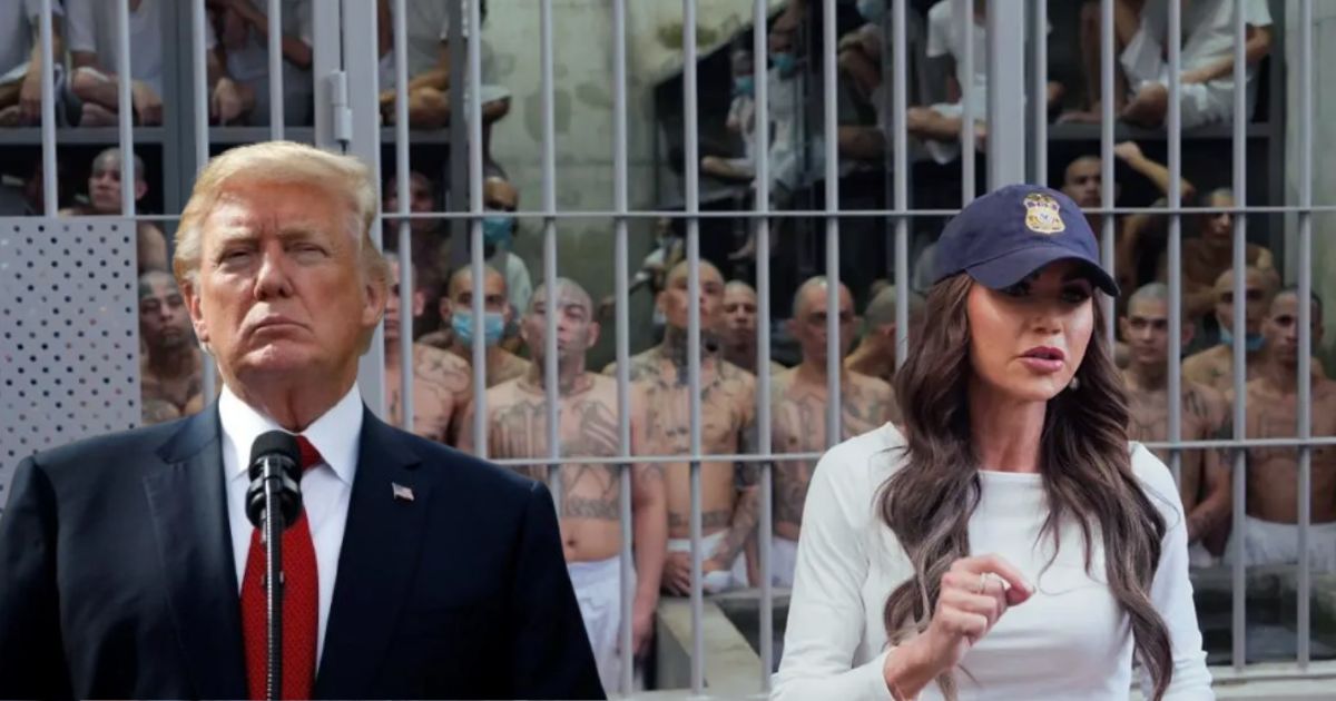 Homeland Security Secretary Kristi Noem from the Trump Administration