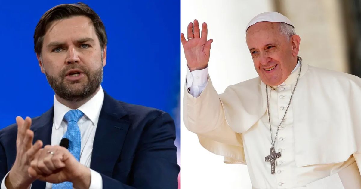 JD Vance and Pope Francis meet on Easter.