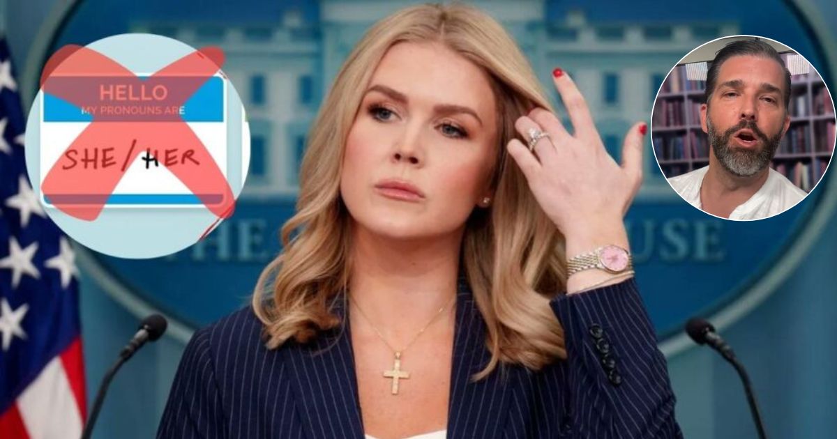 Karoline Leavitt and Donald Trump Jr