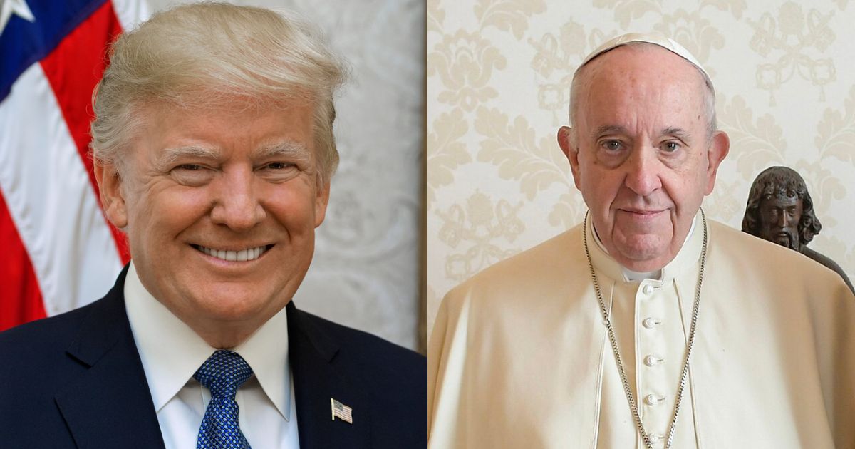 Donald Trump and Pope Francis