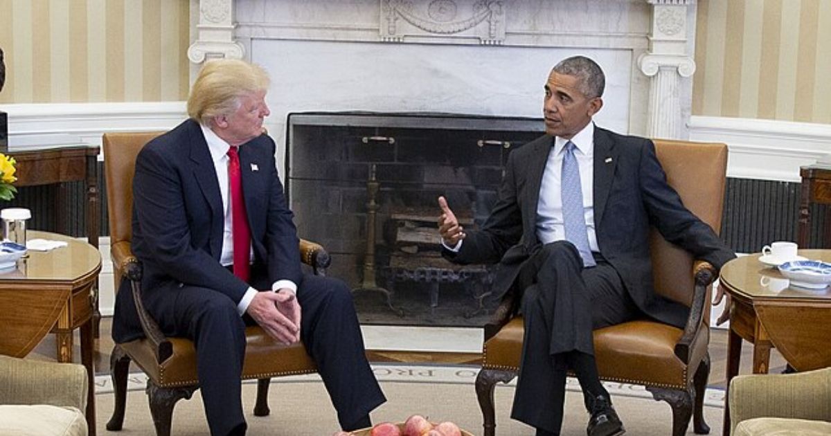 President Barack Obama meets with Donald Trump in the Oval Office