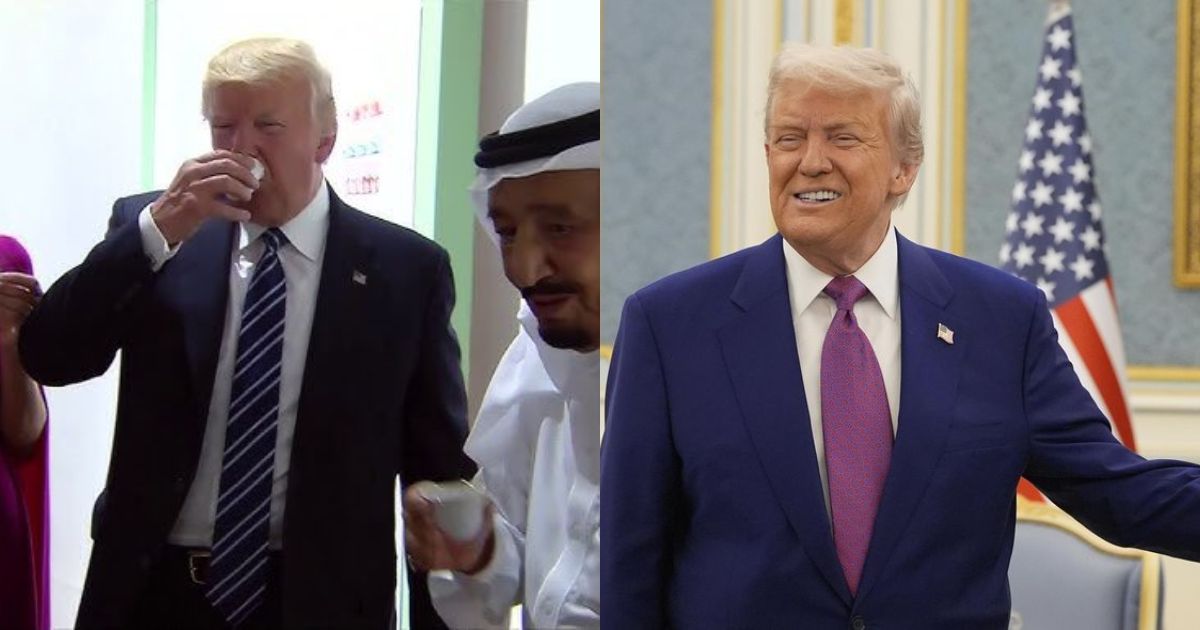 Donald Trump Had A Wild Coffee Moment in Saudi Arabia