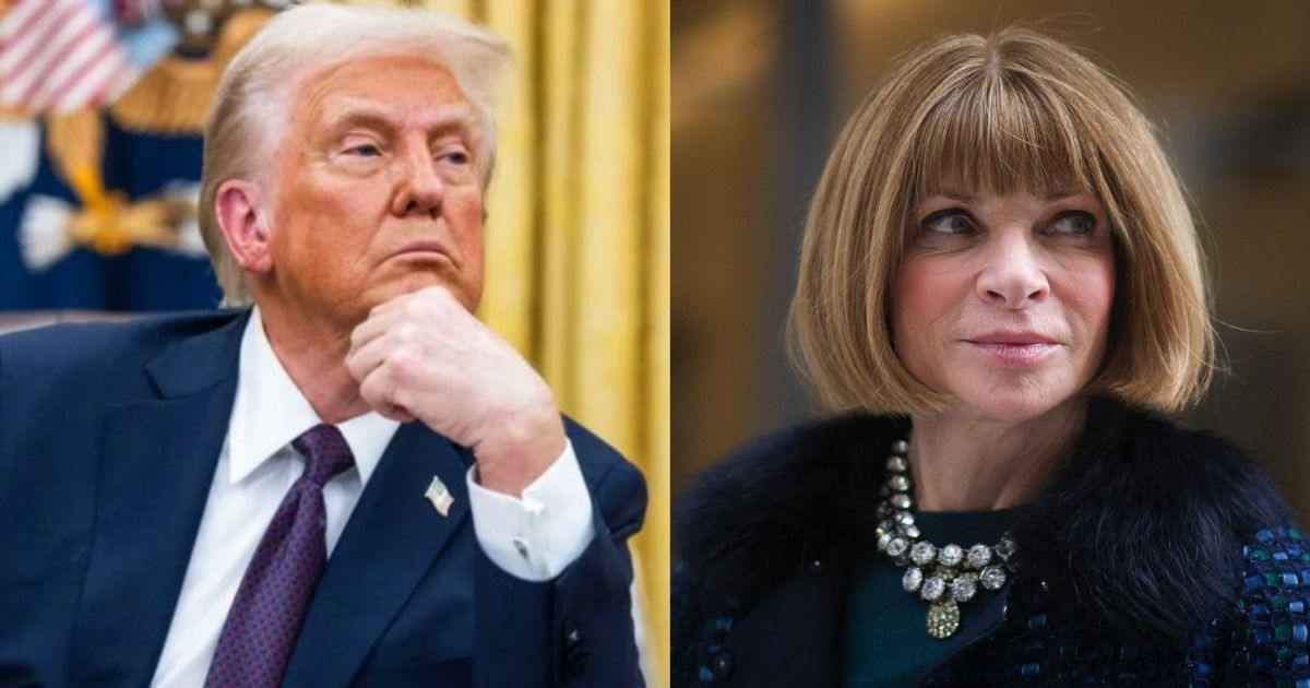 Donald Trump and Anna Wintour