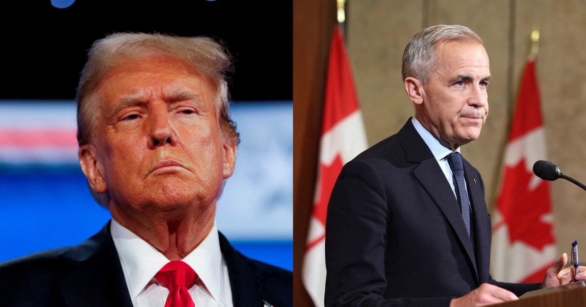 Donald Trump and Mark Carney