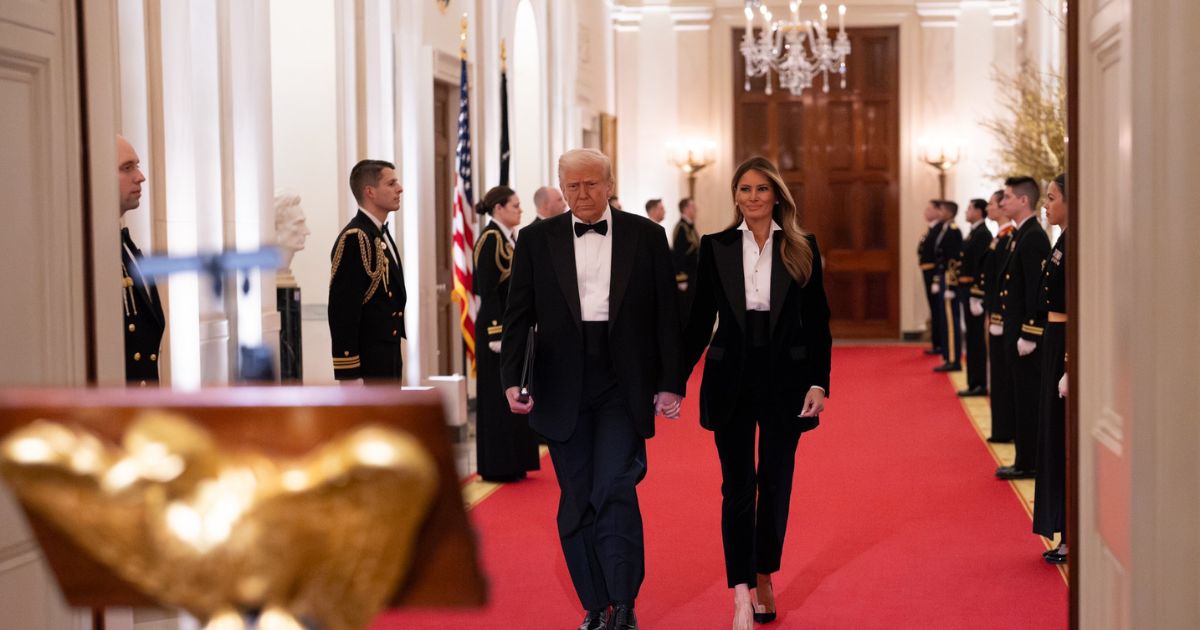 Donald Trump and Melania at the National Governors Association Dinner