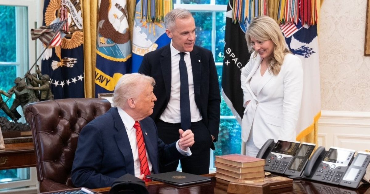 Donald Trump with Mark Carney