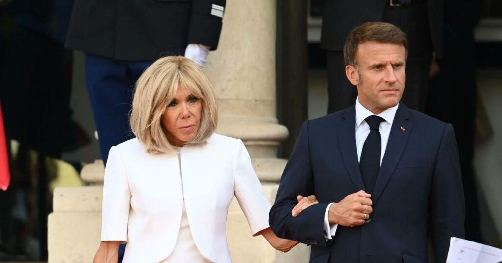 Emmanuel Macron and Brigitte Macron