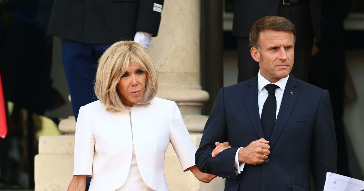 Emmanuel Macron and Brigitte Macron