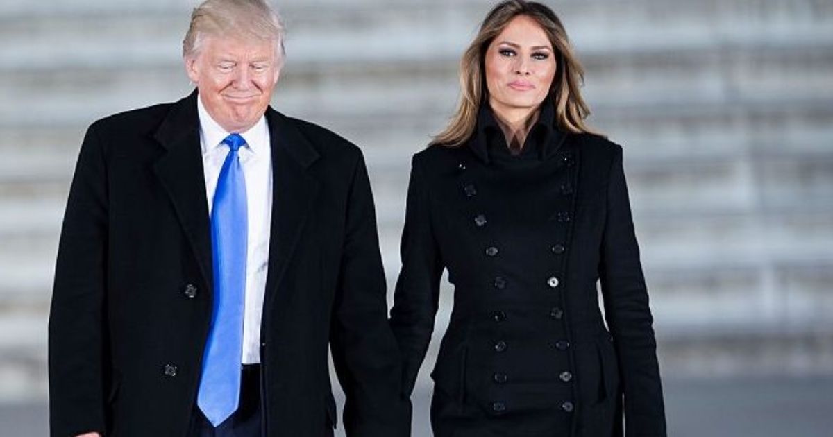 First Lady Melania Trump with President Donald Trump