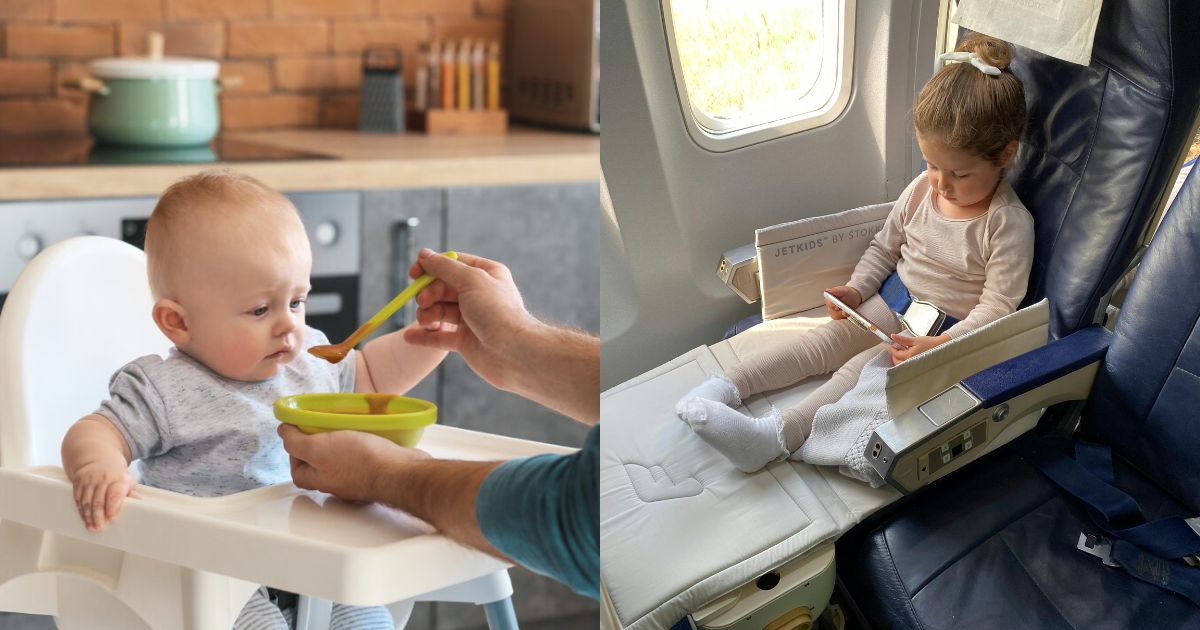 Is baby food allowed by TSA while flying? Let's find out! (left photo via Negative Space) and (right- photo by Rahul Singh—via Pexels)