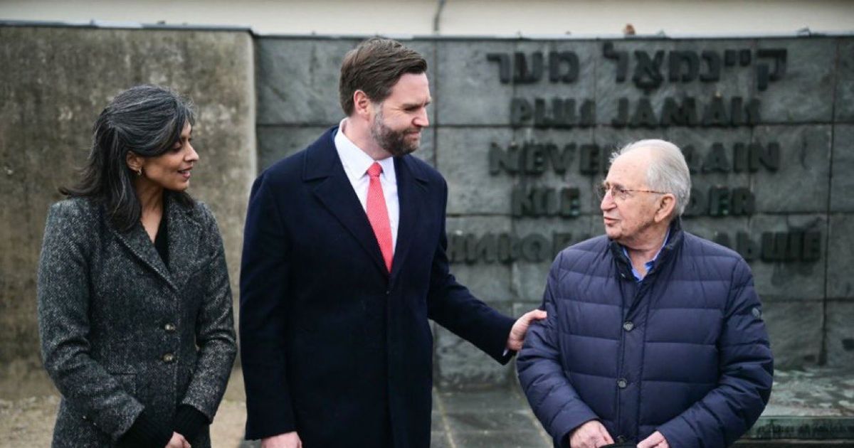 JD Vance and Usha Vance visit Dachau concentration camp