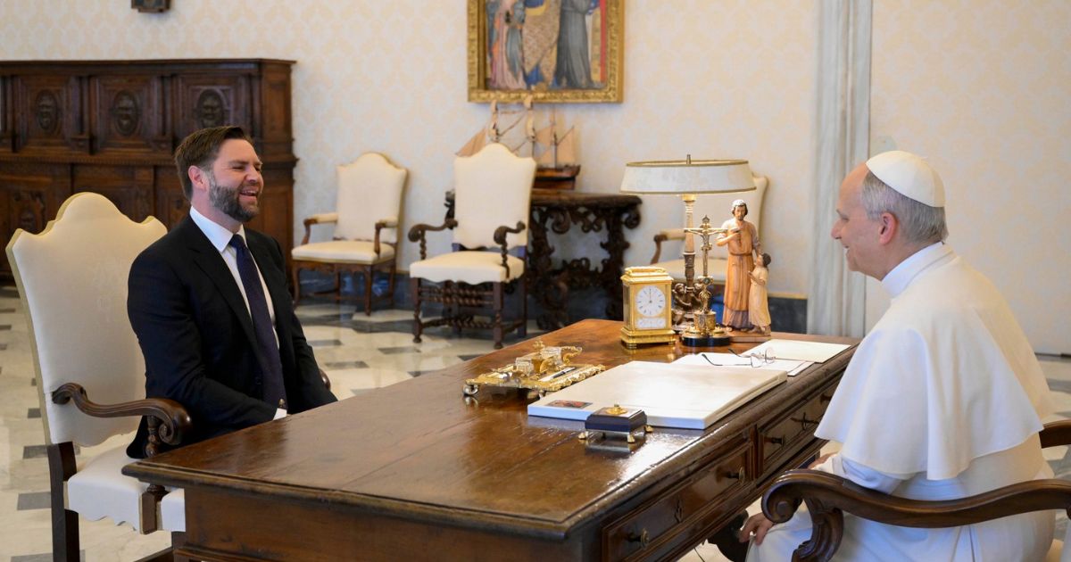 JD Vance with Pope Leo