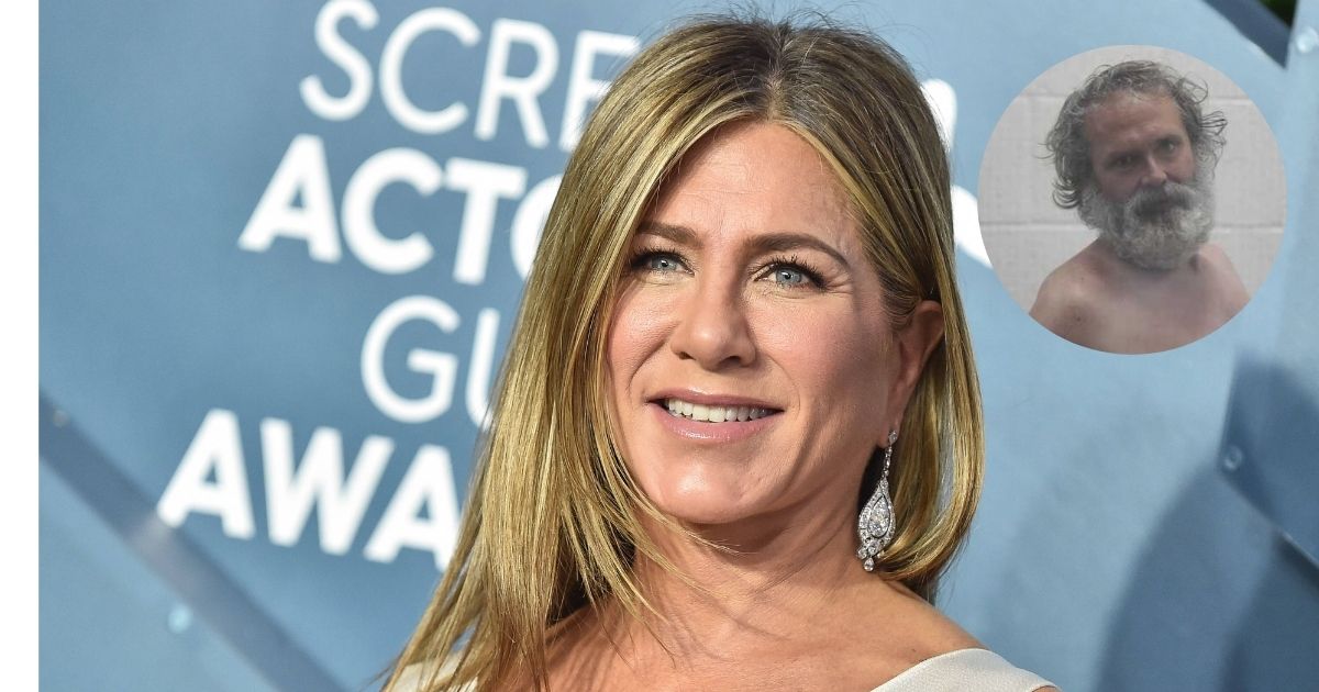 Jennifer Aniston at a public event- (Photo: Heute.at) and image in in the circle (@WMUR9|X)