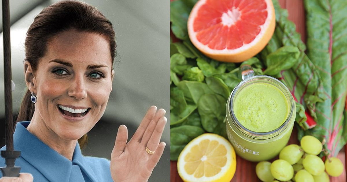 Kate Middleton (uploaded by Ricky Wilson- via Flickr) and her special green smoothie (via Pick Pik)