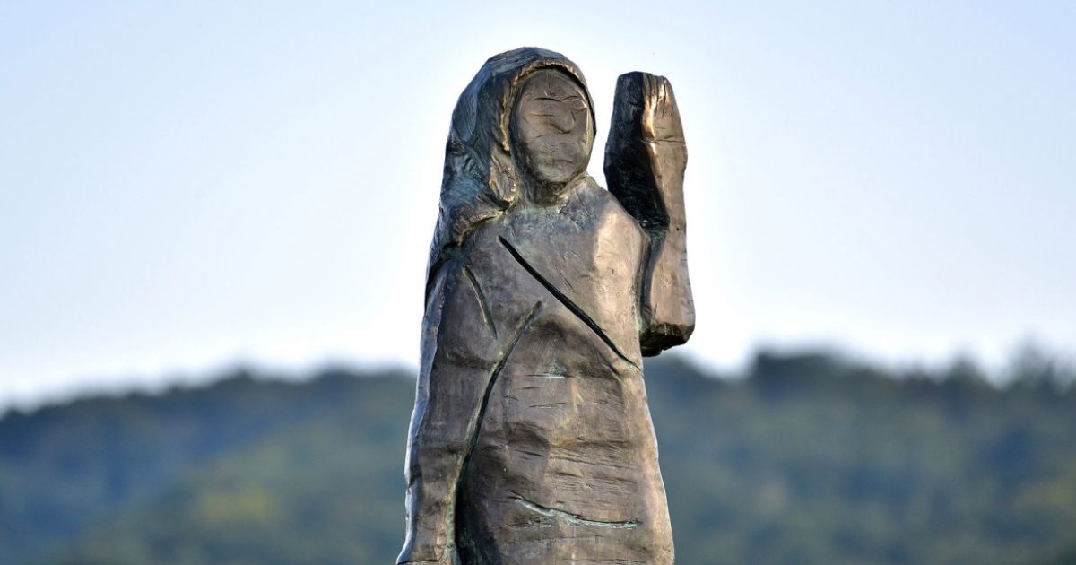 Melania Trump's bronze statue in Slovenia