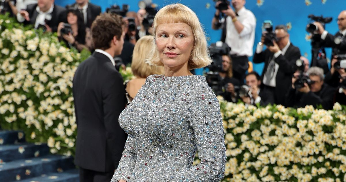 Pamela Anderson at the met gala
