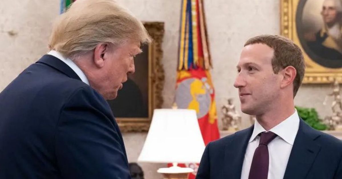 Trump and Mark Zuckerberg at Mar-a-Lago meet