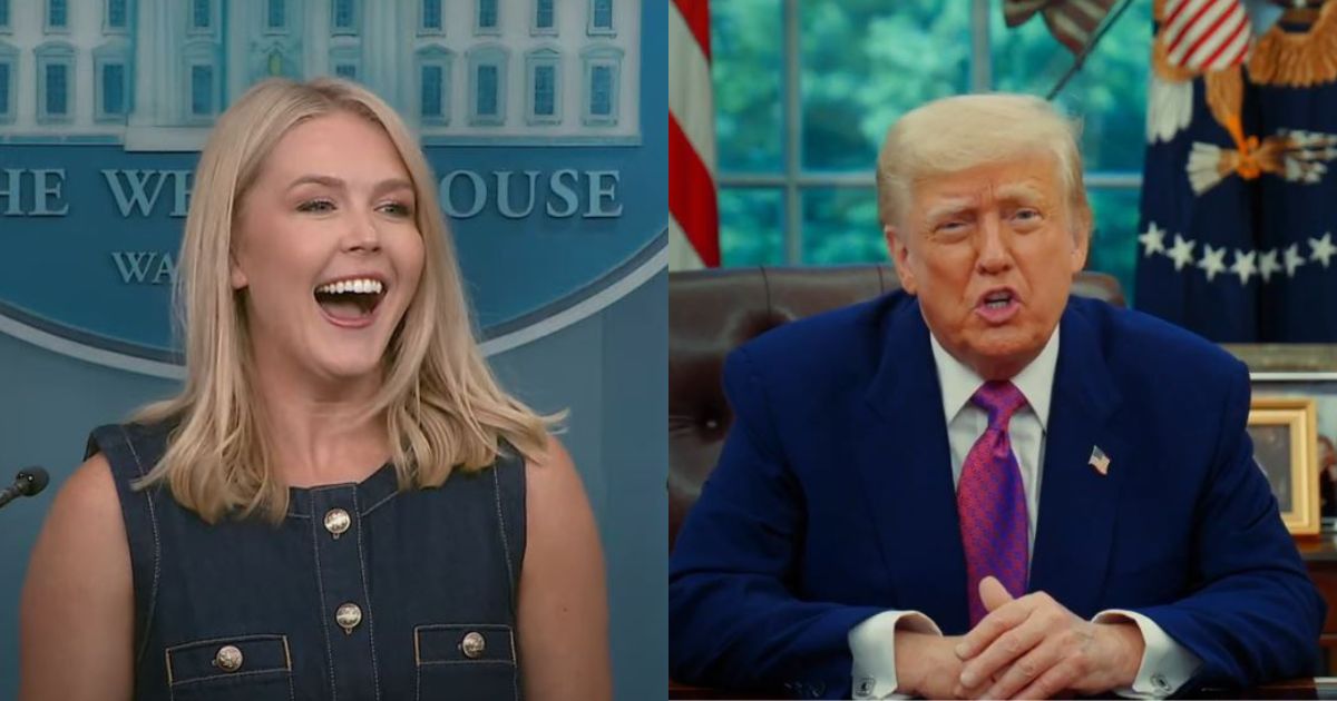 Karoline Leavitt and Donald Trump