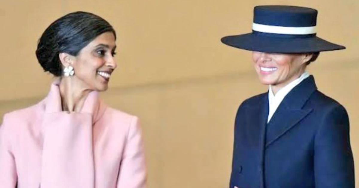 Usha Vance with Melania Trump