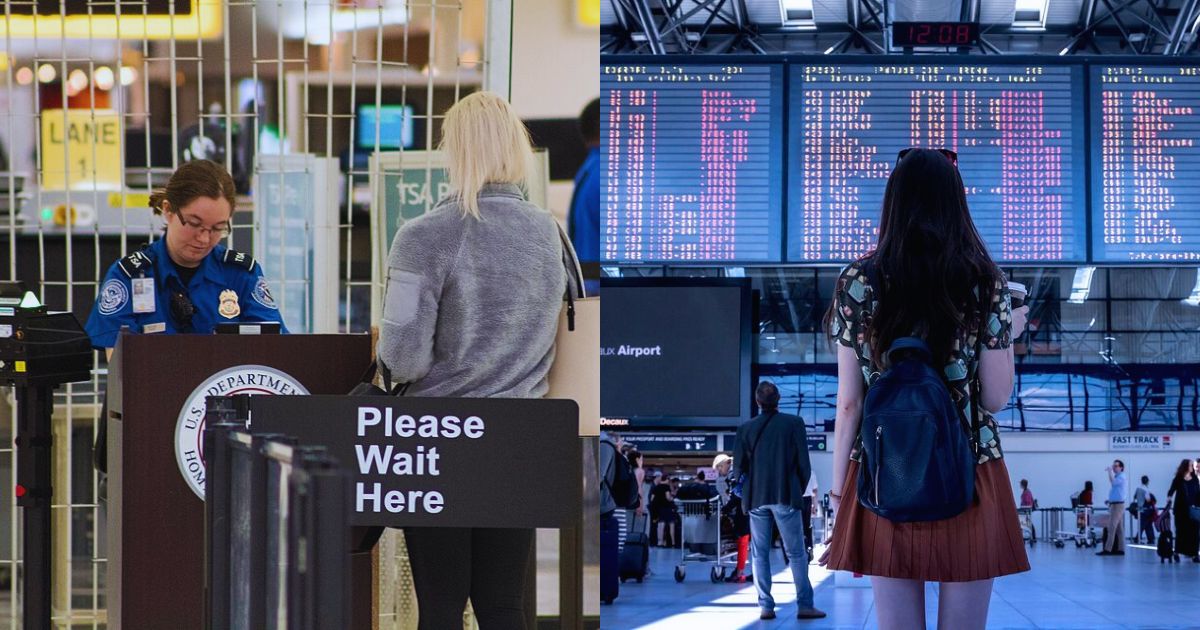 A woman on Tiktok was stopped by TSA during a security check after they found something 'crazy' in her bag. (left—photo by Michael Ball—via Wikimedia Commons) and right (picture via rawpixel)
